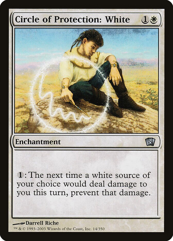 Circle of Protection: White 14★/350 (8th Edition)  - Foil | Good Games Modbury