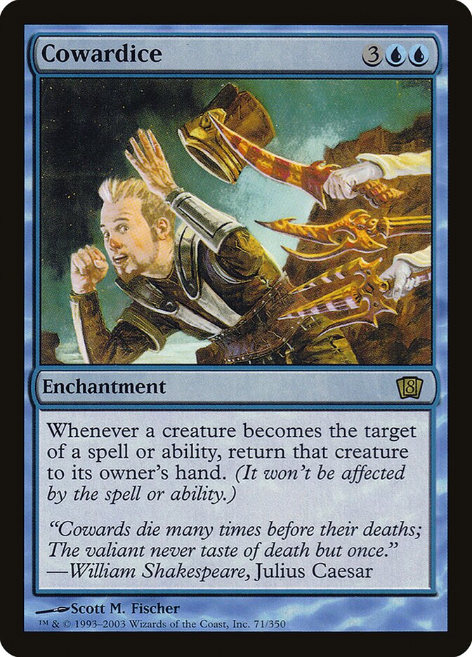 Cowardice 71★/350 (8th Edition)  - Foil | Good Games Modbury