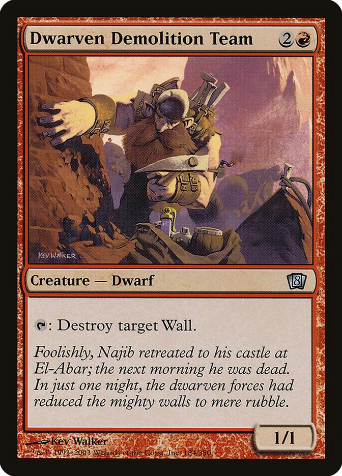 Dwarven Demolition Team 184/350 (8th Edition)  - Foil | Good Games Modbury