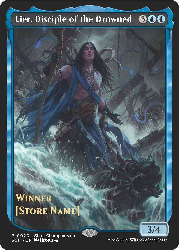 Lier, Disciple of the Drowned (Store Stamped) 20 (Game Day & Store Championship Promos)  - Textless | Good Games Modbury