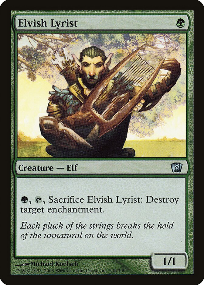 Elvish Lyrist 242/350 (8th Edition)  - Foil | Good Games Modbury
