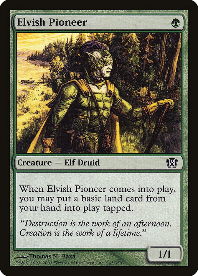 Elvish Pioneer 243/350 (8th Edition)  - Foil | Good Games Modbury