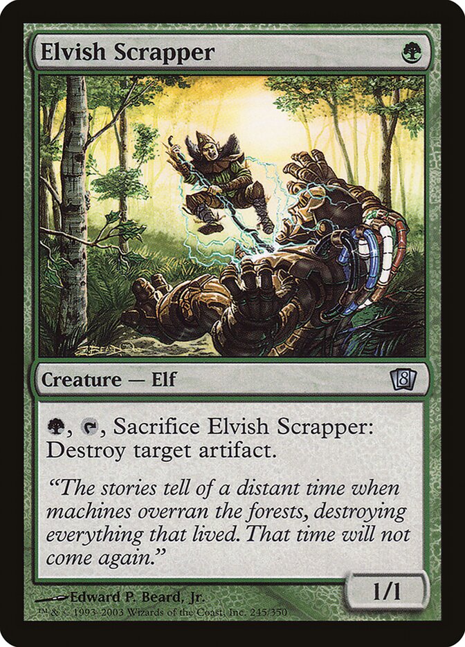 Elvish Scrapper 245/350 (8th Edition)  - Foil | Good Games Modbury