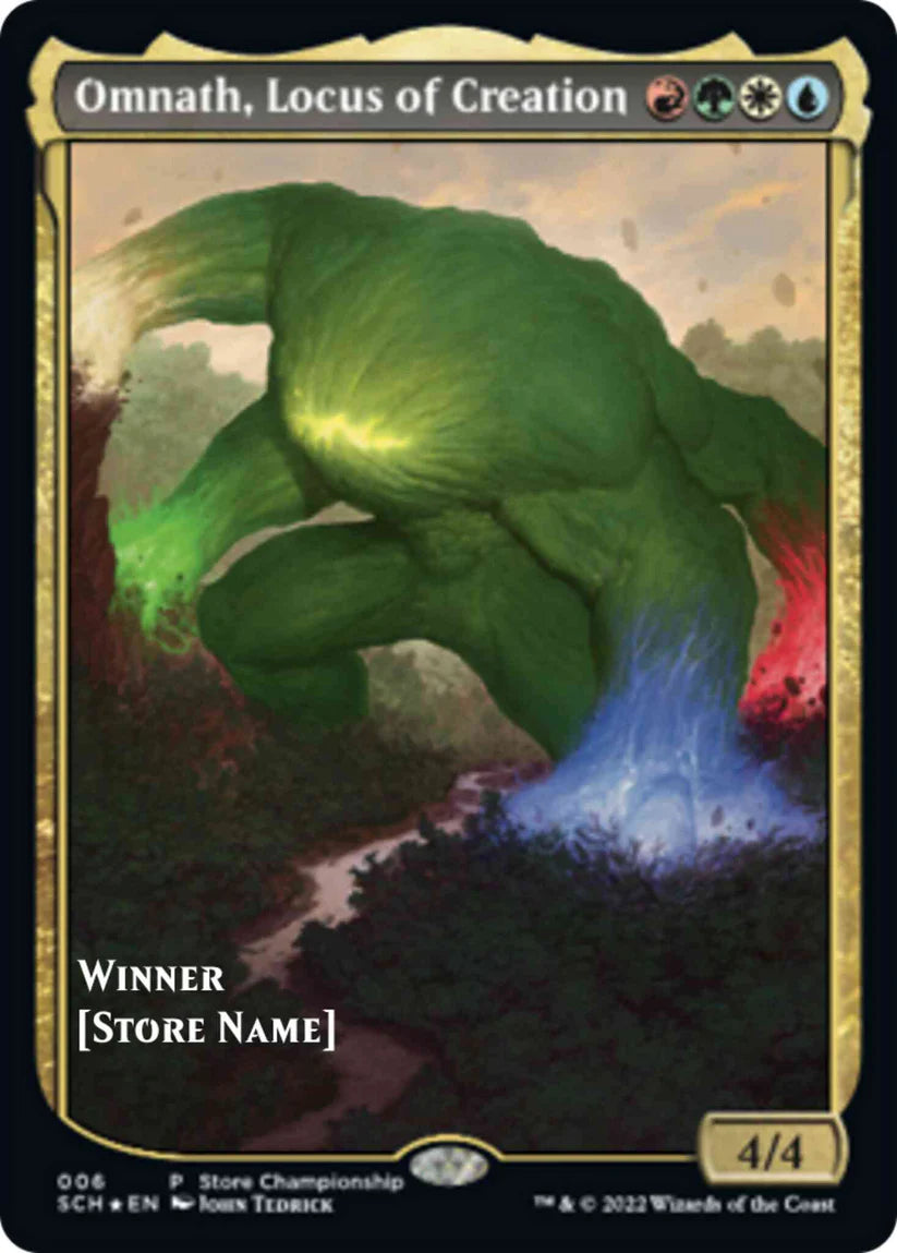 Omnath Locus of Creation (Store Stamped) 6 (Game Day & Store Championship Promos)  - Textless | Good Games Modbury