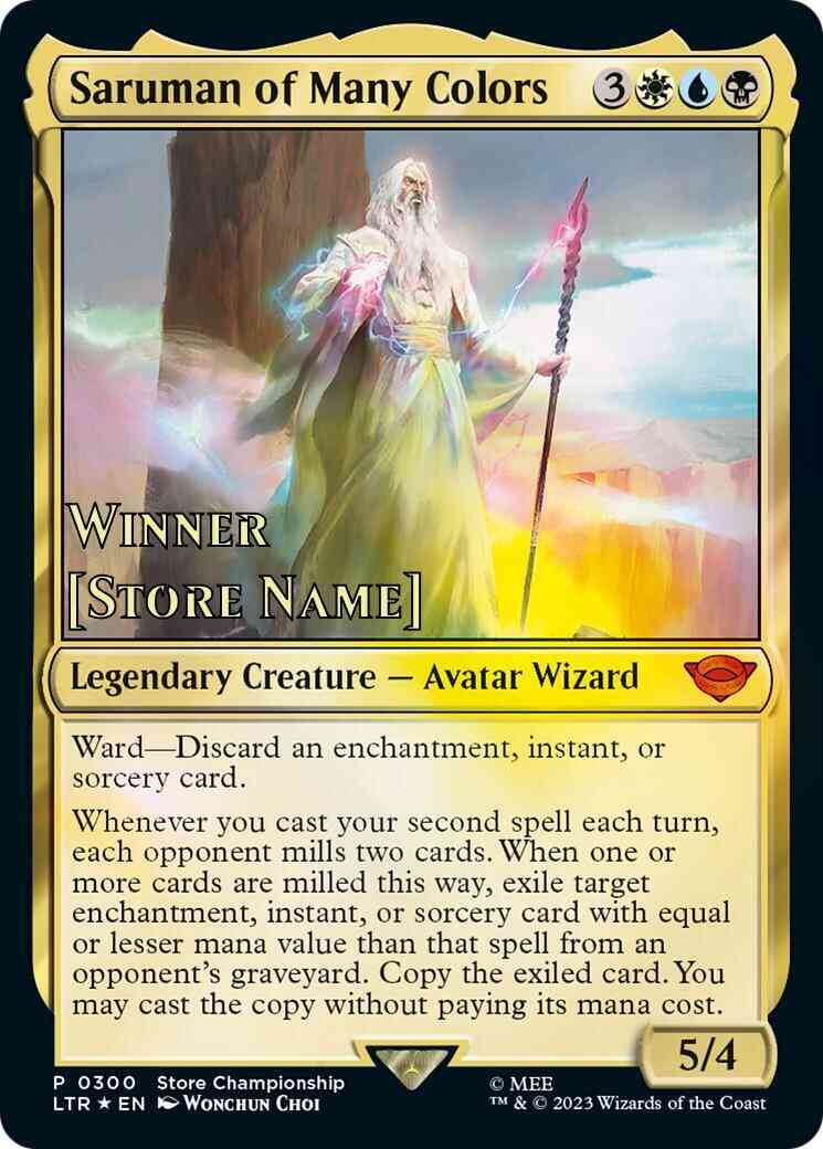 Saruman of Many (Store Stamped) 300 (Game Day & Store Championship Promos)  | Good Games Modbury
