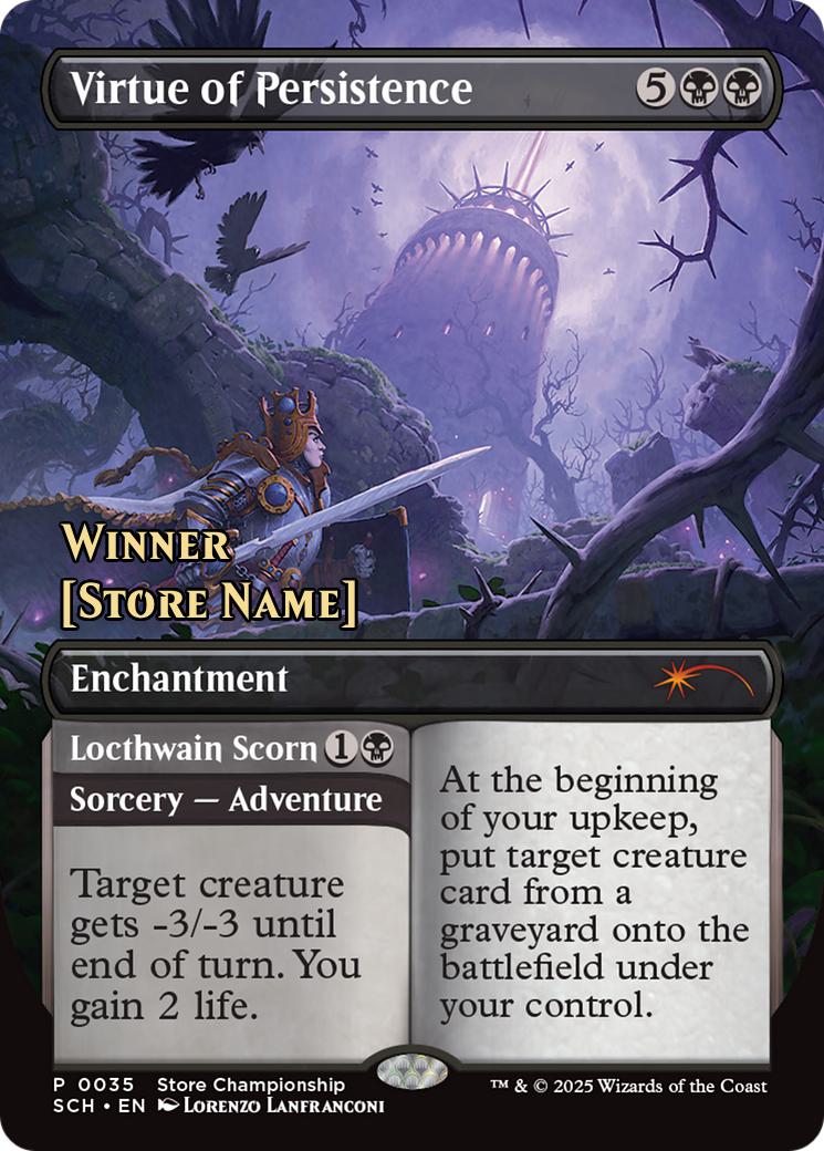 Virtue of Persistence (Store Stamped) 35 (Game Day & Store Championship Promos)  - Borderless | Good Games Modbury