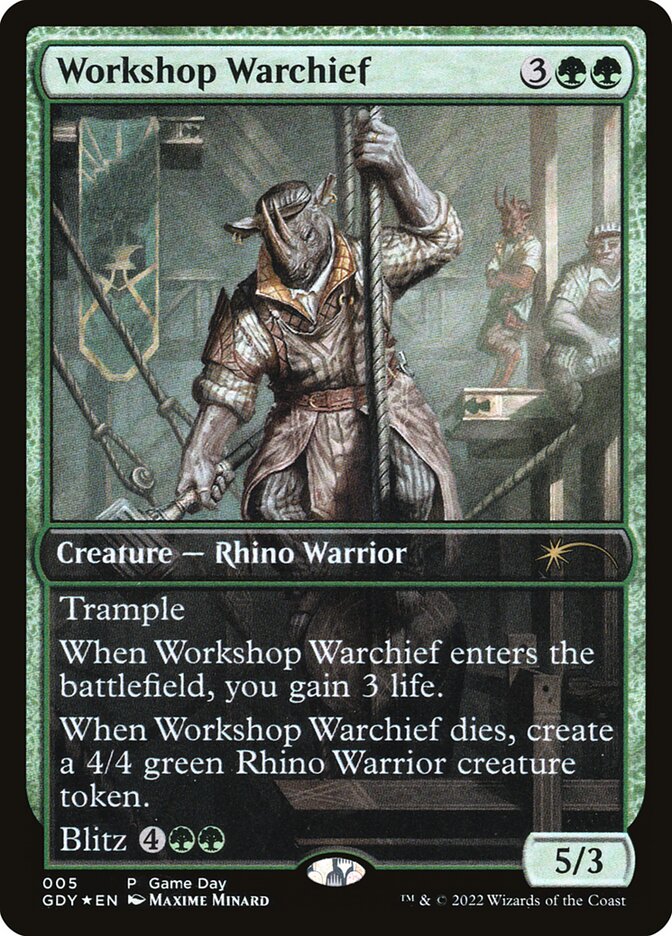 Workshop Warchief 5/9 (Game Day & Store Championship Promos)  - Full Art Foil | Good Games Modbury