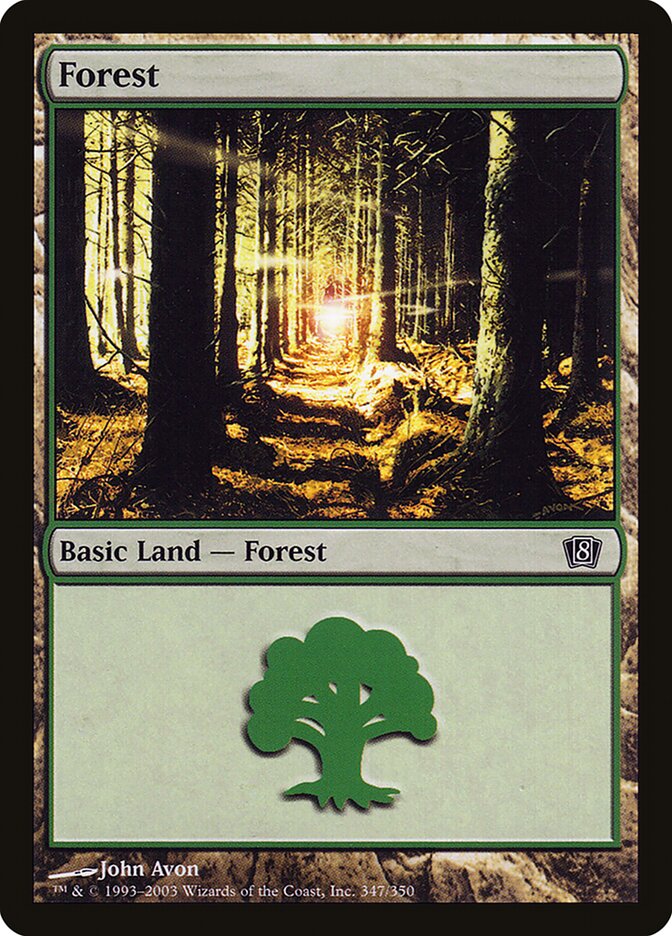 Forest 347/350 (8th Edition)  - Foil | Good Games Modbury