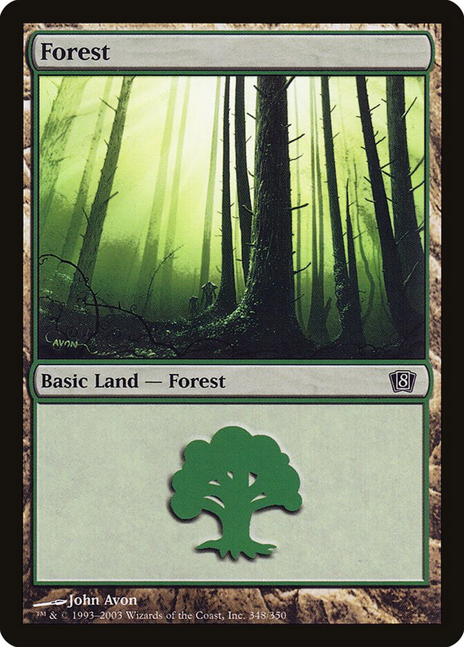Forest 348/350 (8th Edition)  - Foil | Good Games Modbury