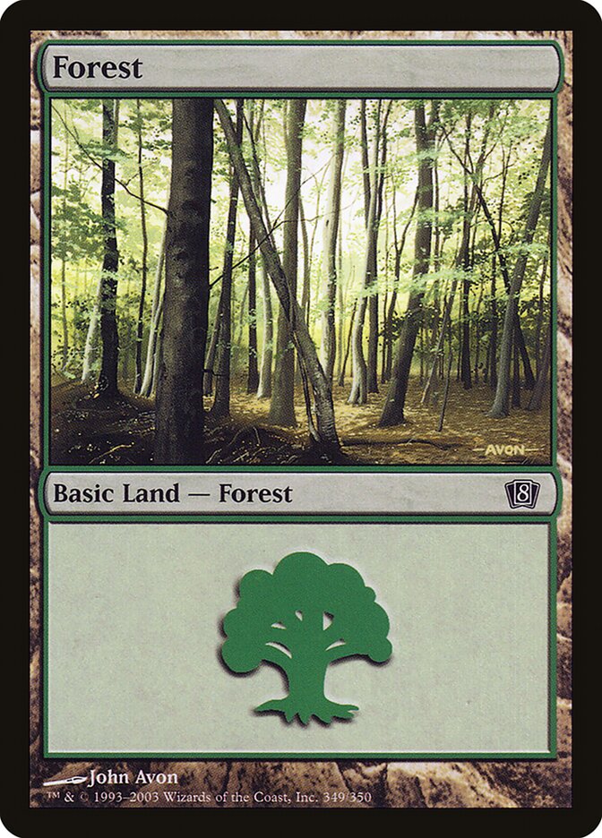 Forest 349/350 (8th Edition)  - Foil | Good Games Modbury