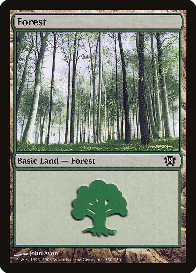 Forest 350/350 (8th Edition)  - Foil | Good Games Modbury