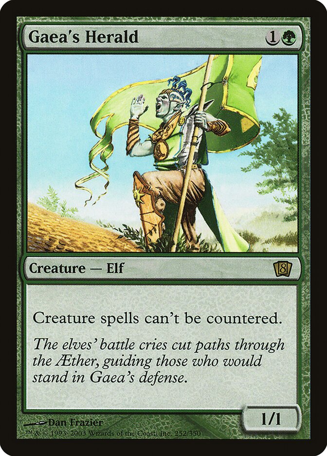Gaea's Herald 252/350 (8th Edition)  - Foil | Good Games Modbury
