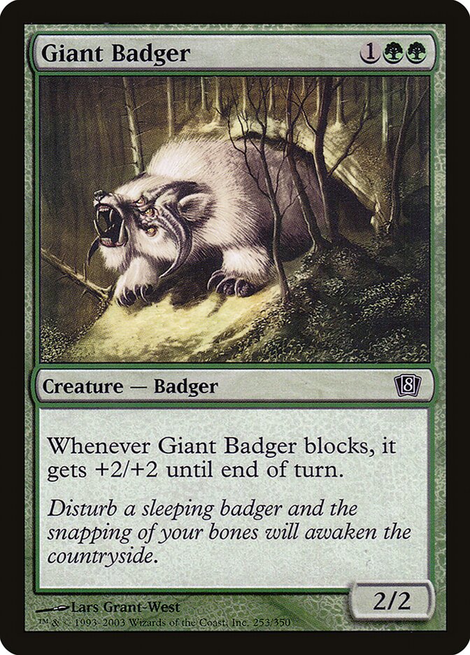 Giant Badger 253/350 (8th Edition)  - Foil | Good Games Modbury