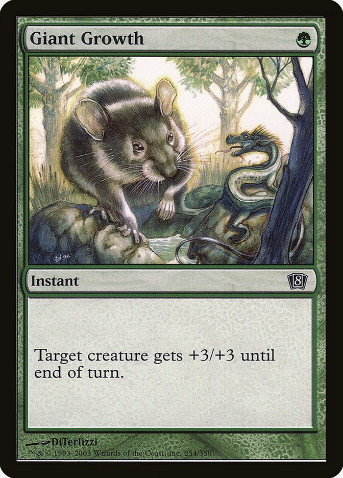 Giant Growth 254/350 (8th Edition)  - Foil | Good Games Modbury