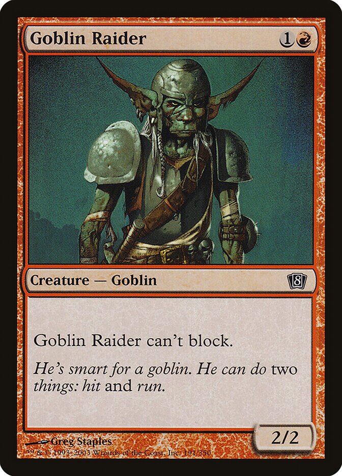 Goblin Raider 191/350 (8th Edition)  - Foil | Good Games Modbury