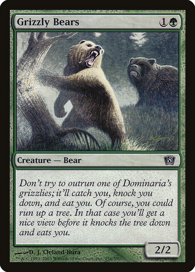 Grizzly Bears 256/350 (8th Edition)  - Foil | Good Games Modbury