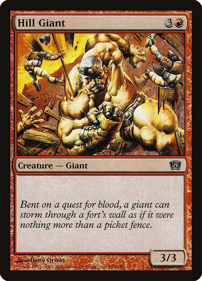 Hill Giant 194/350 (8th Edition)  - Foil | Good Games Modbury