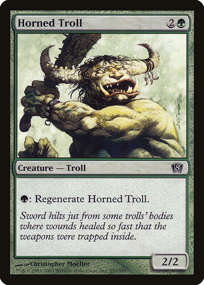Horned Troll 257 (8th Edition)  - Foil | Good Games Modbury