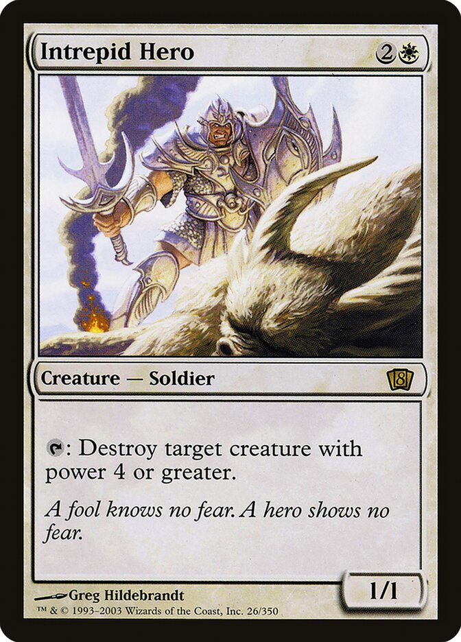 Intrepid Hero 26★/350 (8th Edition)  - Foil | Good Games Modbury