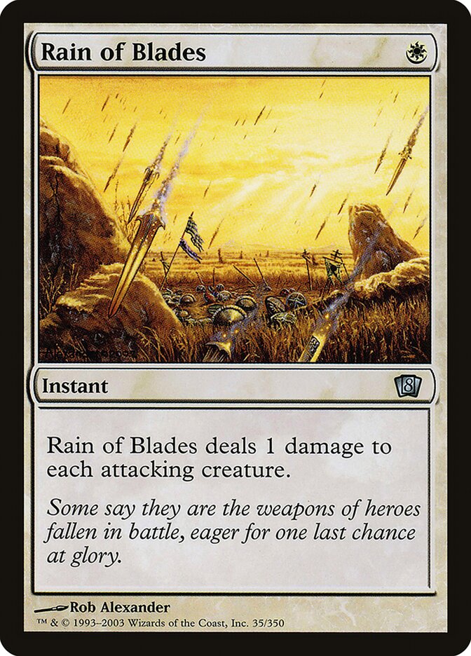 Rain of Blades 35★/350 (8th Edition)  - Foil | Good Games Modbury