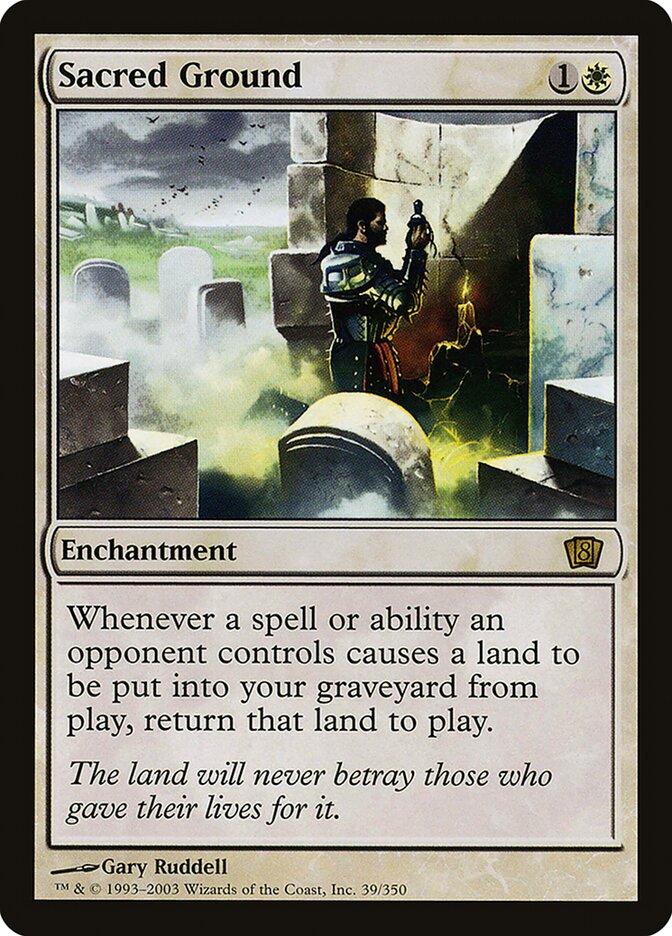 Sacred Ground 39★/350 (8th Edition)  - Foil | Good Games Modbury