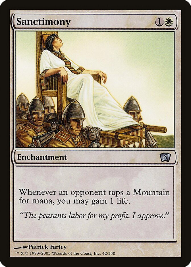 Sanctimony 42★/350 (8th Edition)  - Foil | Good Games Modbury