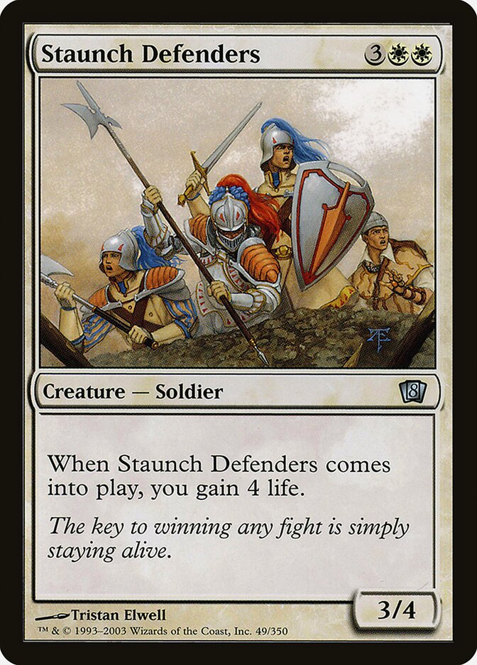 Staunch Defenders 49★/350 (8th Edition)  - Foil | Good Games Modbury