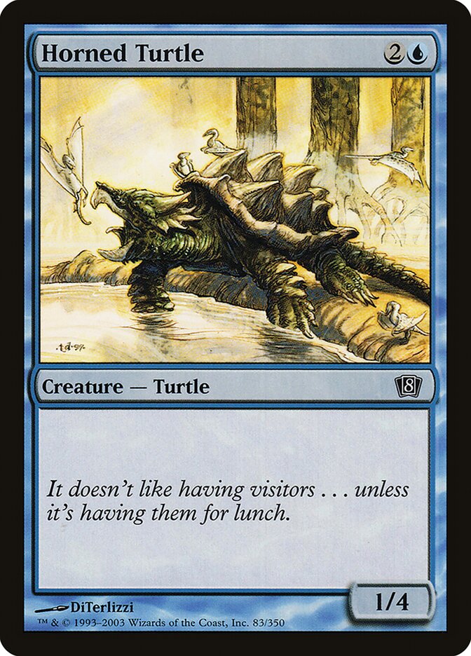 Horned Turtle 83★/350 (8th Edition)  - Foil | Good Games Modbury