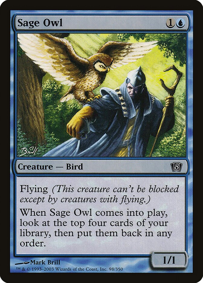 Sage Owl 98★/350 (8th Edition)  - Foil | Good Games Modbury
