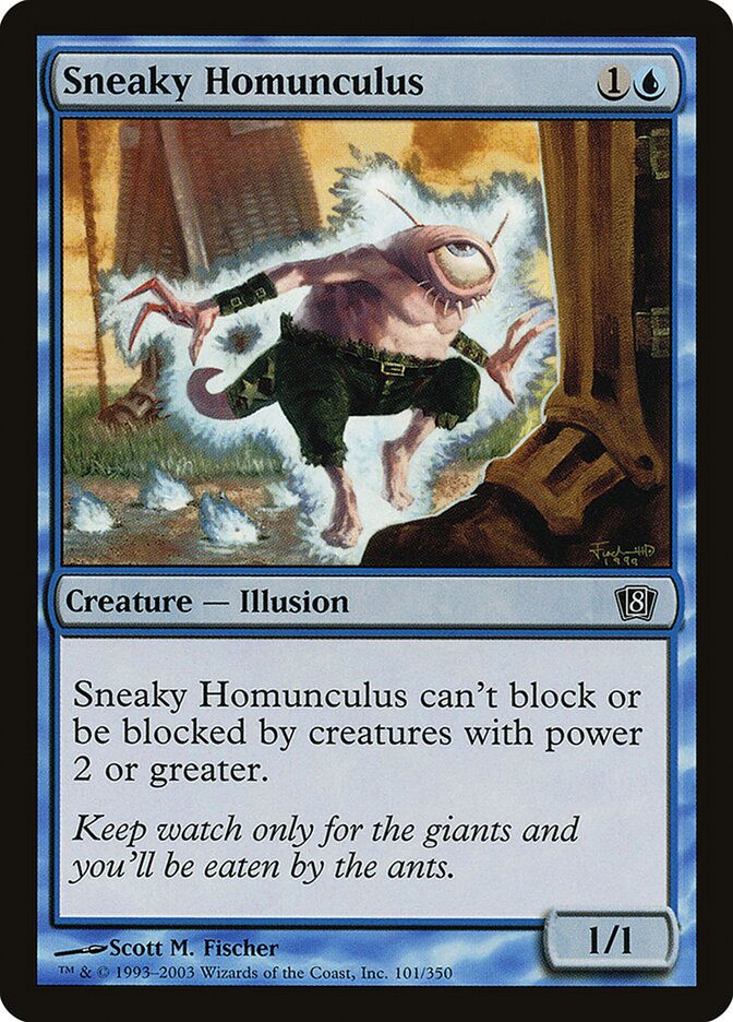 Sneaky Homunculus 101★/350 (8th Edition)  - Foil | Good Games Modbury