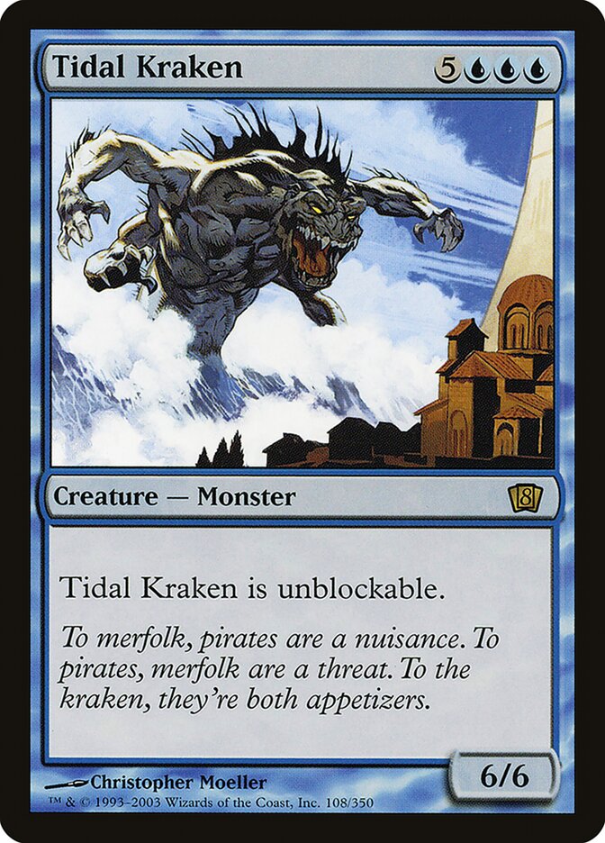 Tidal Kraken 108★/350 (8th Edition)  - Foil | Good Games Modbury