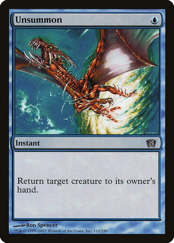Unsummon 112★/350 (8th Edition)  - Foil | Good Games Modbury