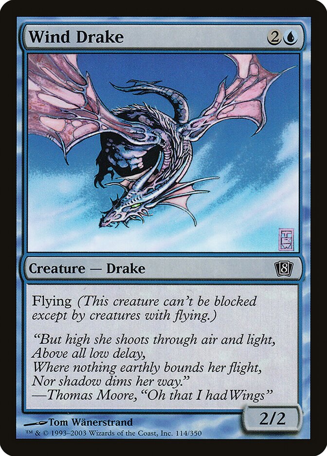 Wind Drake 114★/350 (8th Edition)  - Foil | Good Games Modbury