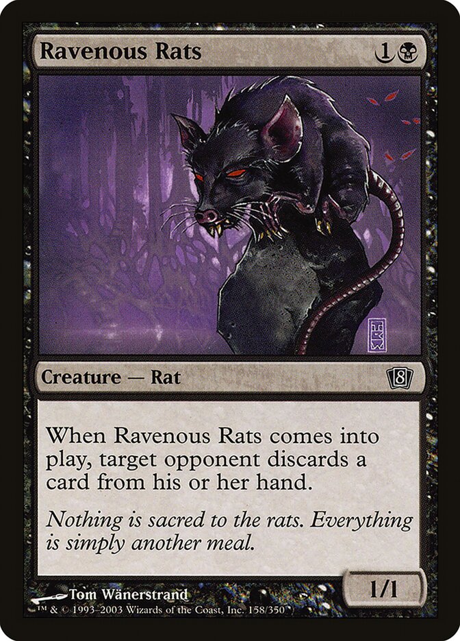Ravenous Rats 158★/350 (8th Edition)  - Foil | Good Games Modbury