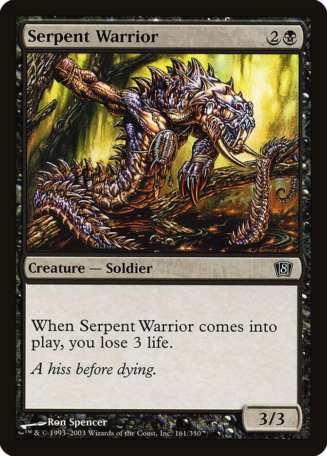 Serpent Warrior 161★/350 (8th Edition)  - Foil | Good Games Modbury
