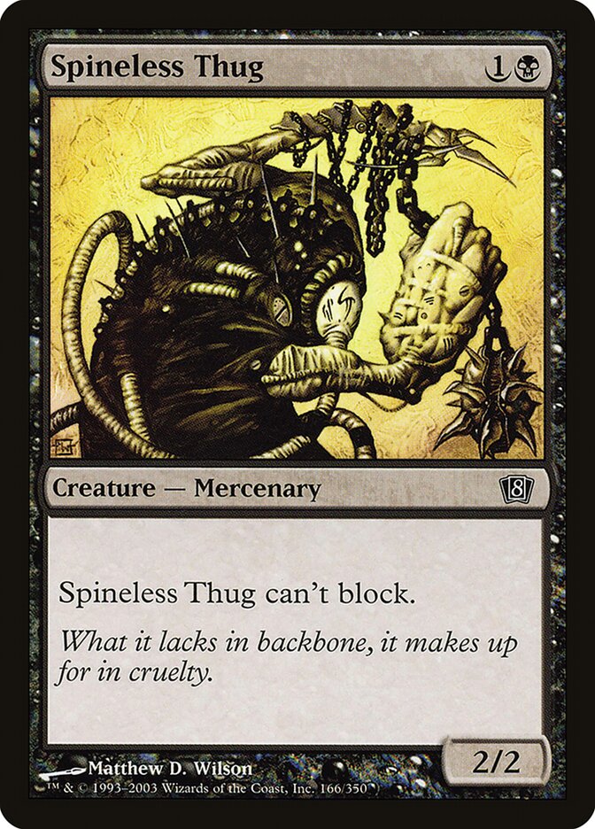 Spineless Thug 166★/350 (8th Edition)  - Foil | Good Games Modbury
