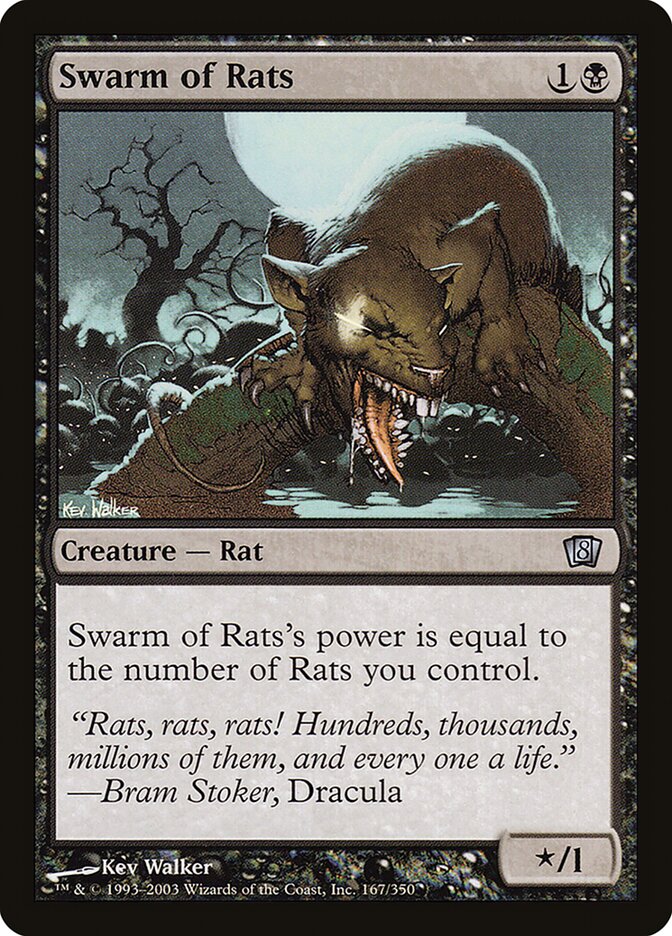 Swarm of Rats 167★/350 (8th Edition)  - Foil | Good Games Modbury