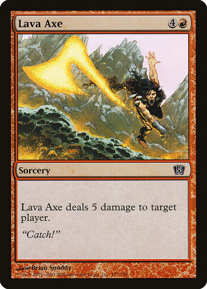 Lava Axe 197★/350 (8th Edition)  - Foil | Good Games Modbury
