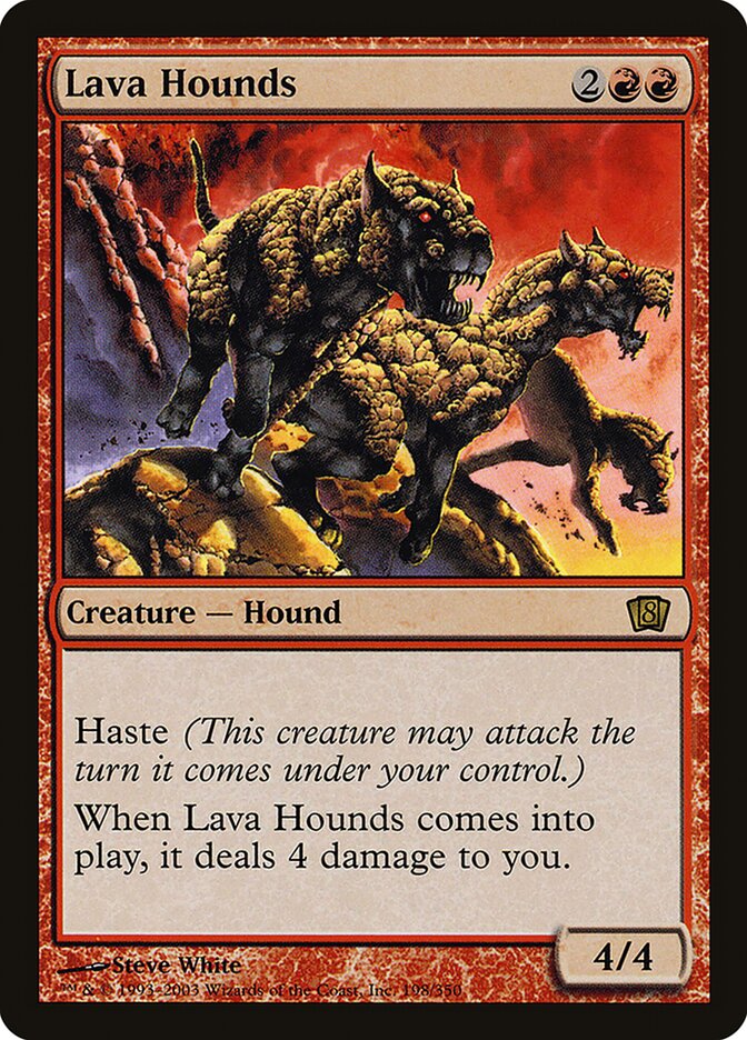 Lava Hounds 198★/350 (8th Edition)  - Foil | Good Games Modbury