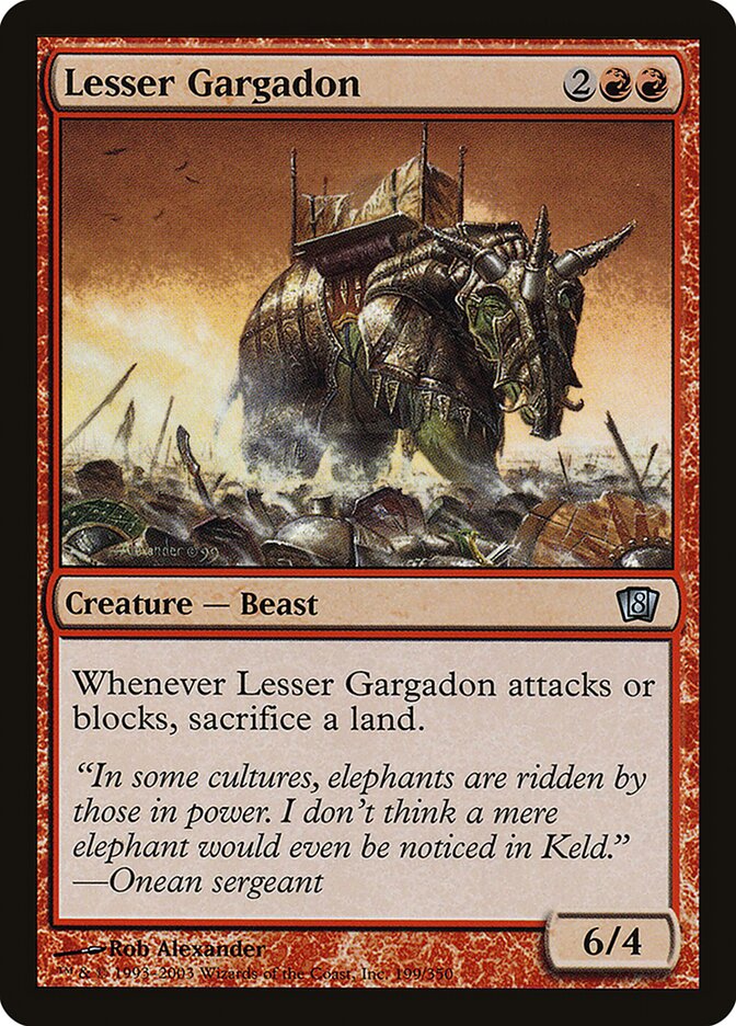 Lesser Gargadon 199★/350 (8th Edition)  - Foil | Good Games Modbury