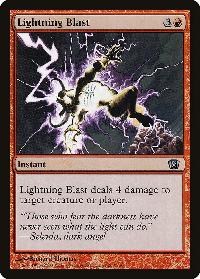 Lightning Blast 200★/350 (8th Edition)  - Foil | Good Games Modbury