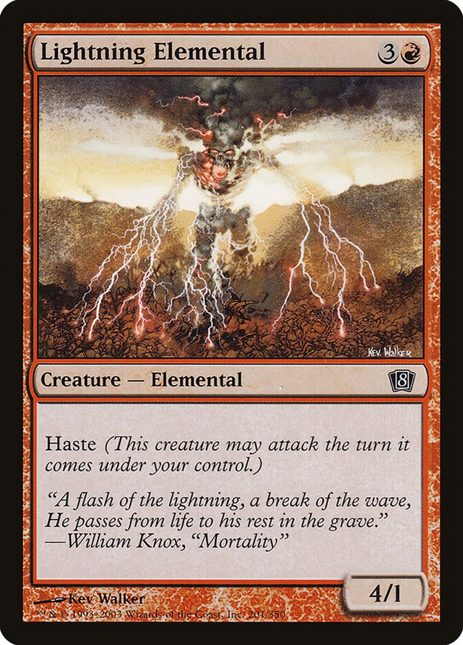 Lightning Elemental 201★/350 (8th Edition)  - Foil | Good Games Modbury