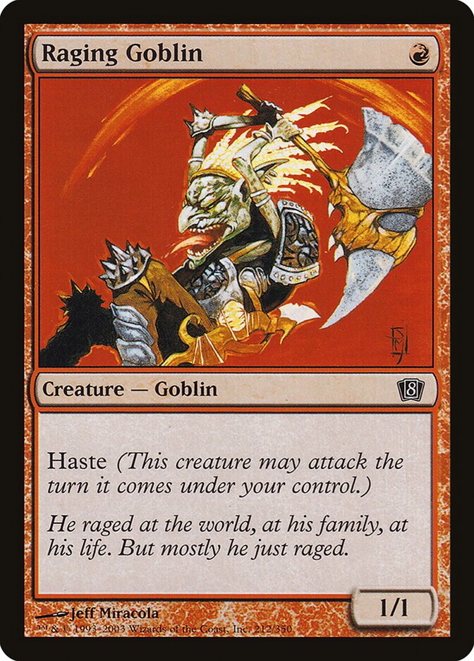 Raging Goblin 212★/350 (8th Edition)  - Foil | Good Games Modbury