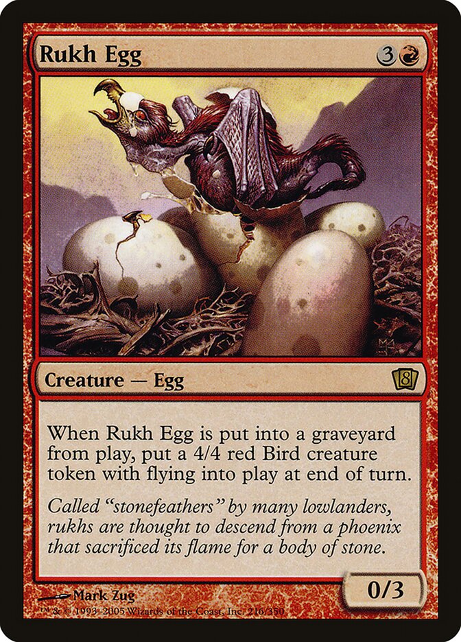 Rukh Egg 216★/350 (8th Edition)  - Foil | Good Games Modbury
