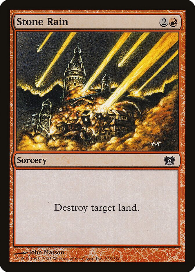 Stone Rain 225★/350 (8th Edition)  - Foil | Good Games Modbury