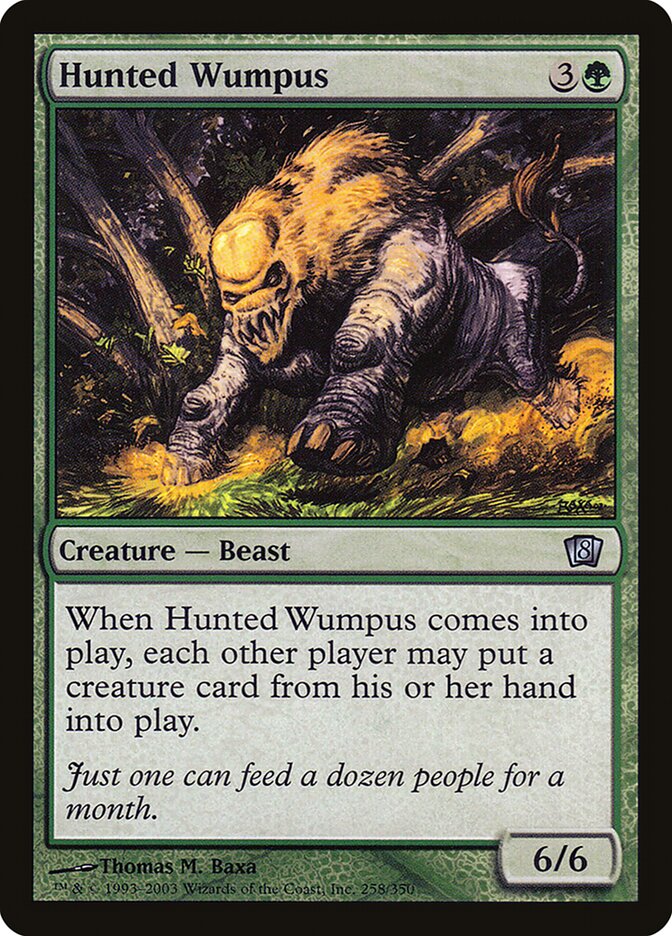 Hunted Wumpus 258★/350 (8th Edition)  - Foil | Good Games Modbury