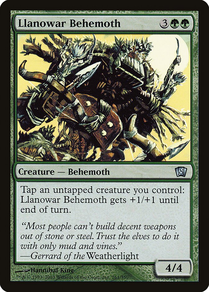 Llanowar Behemoth 261★/350 (8th Edition)  - Foil | Good Games Modbury