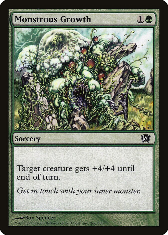 Monstrous Growth 266★/350 (8th Edition)  - Foil | Good Games Modbury