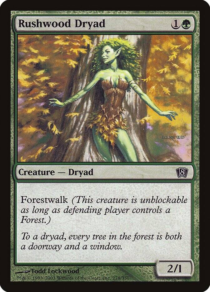 Rushwood Dryad 278★/350 (8th Edition)  - Foil | Good Games Modbury