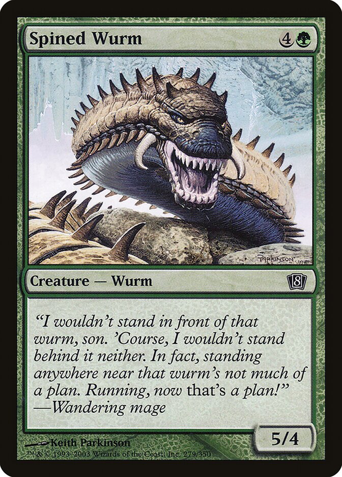 Spined Wurm 279★/350 (8th Edition)  - Foil | Good Games Modbury